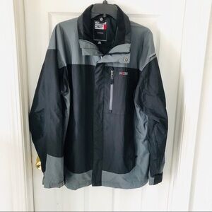 WEATHER PROOF hydro tech men’s grey windbreaker waterproof jacket SIZE medium